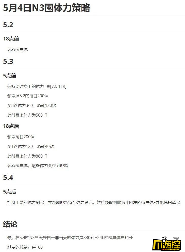 公主连结5月4日N3活动前怎么存体力图2