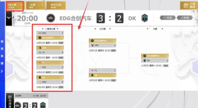 英雄联盟S11赛程全部结果表一览图8